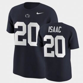 #20 Adisa Isaac College Football Nittany Lions Name & Number Men's Navy T-Shirt 208015-906