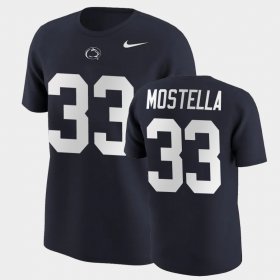 #33 Bryce Mostella College Football Penn State Name & Number Mens Navy T-Shirt 202504-663 #33 Bryce Mostella College Football Penn State Name & Number Mens Navy T-Shirt 202504-663