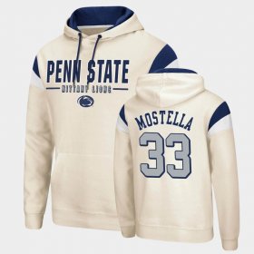 #33 Bryce Mostella Fortress Penn State Nittany Lions Pullover Men Cream Hoodie 402156-696 #33 Bryce Mostella Fortress Penn State Nittany Lions Pullover Men Cream Hoodie 402156-696