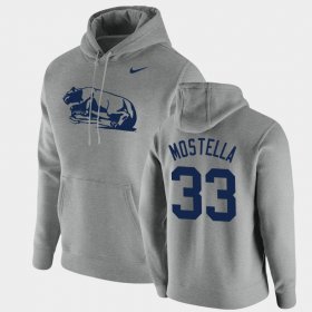 #33 Bryce Mostella Vintage School Logo PSU Pullover Men's Heathered Gray Hoodie 642874-231 #33 Bryce Mostella Vintage School Logo PSU Pullover Men's Heathered Gray Hoodie 642874-231
