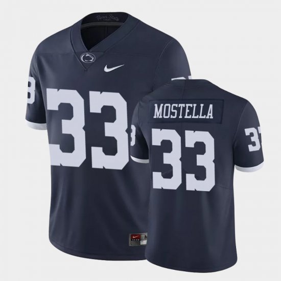 #33 Bryce Mostella Limited Penn State Nittany Lions College Football Men Navy Jersey 634186-431