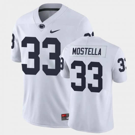 #33 Bryce Mostella Limited PSU College Football Men\'s White Jersey 805571-515