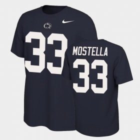 #33 Bryce Mostella Name and Number PSU Name & Number Retro Men Navy T-Shirt 850285-746 #33 Bryce Mostella Name and Number PSU Name & Number Retro Men Navy T-Shirt 850285-746
