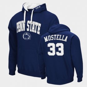 #33 Bryce Mostella Arch & Logo 2.0 Penn State Pullover Men's Navy Hoodie 531075-507 #33 Bryce Mostella Arch & Logo 2.0 Penn State Pullover Men's Navy Hoodie 531075-507