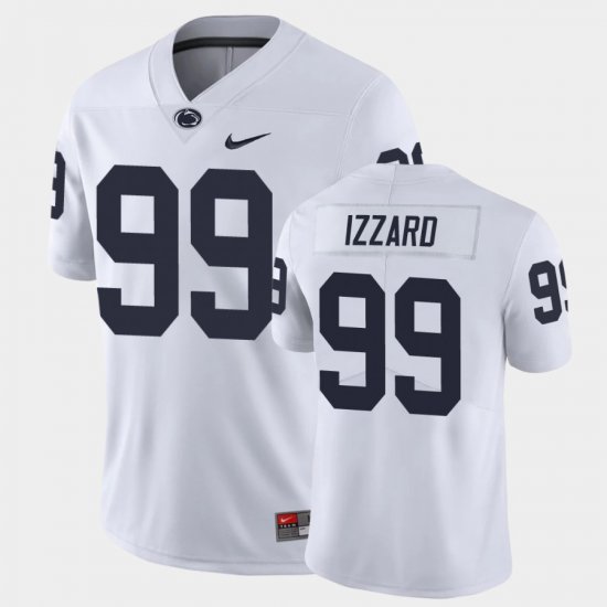 #99 Coziah Izzard Limited PSU College Football Men\'s White Jersey 267615-618