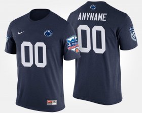 #00 Custom Bowl Game Penn State Fiesta Bowl Name and Number Men's Navy T-Shirt 382569-201