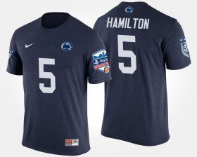 #5 DaeSean Hamilton Bowl Game Nittany Lions Fiesta Bowl Mens Navy T-Shirt 761614-539