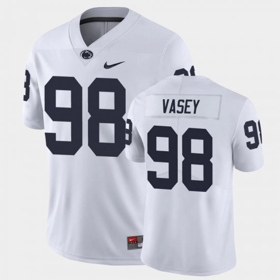 #98 Dan Vasey Limited Penn State College Football Men\'s White Jersey 296421-253