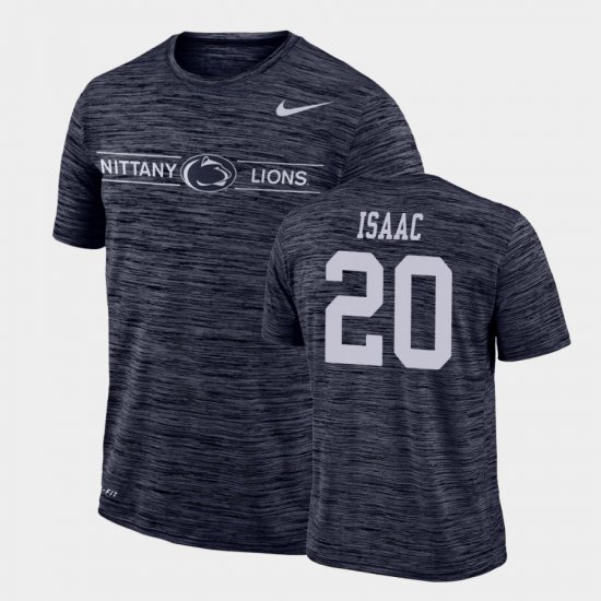 #20 Adisa Isaac GFX Velocity Penn State Nittany Lions Sideline Legend Performance Men\'s Navy T-Shirt 526202-233