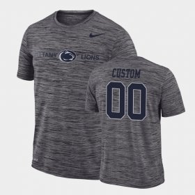 #00 Custom GFX Velocity Penn State Nittany Lions Sideline Legend Performance Men's Gray T-Shirt 769338-829