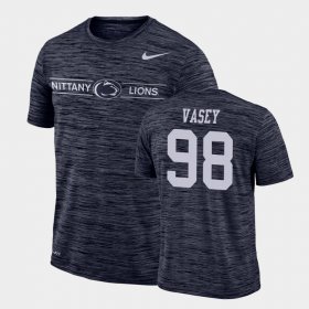 #98 Dan Vasey GFX Velocity Nittany Lions Sideline Legend Performance Mens Navy T-Shirt 900744-985