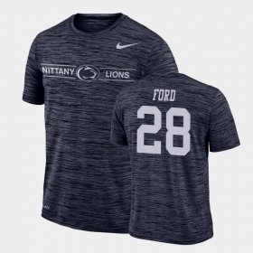 #28 Devyn Ford GFX Velocity Nittany Lions Sideline Legend Performance Men Navy T-Shirt 492419-642 #28 Devyn Ford GFX Velocity Nittany Lions Sideline Legend Performance Men Navy T-Shirt 492419-642
