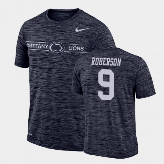 #9 Ta\'Quan Roberson GFX Velocity Penn State Sideline Legend Performance Mens Navy T-Shirt 557623-415