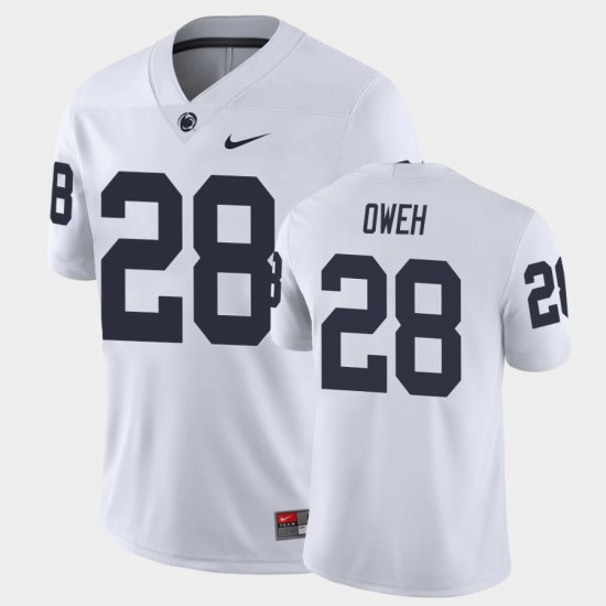 #28 Jayson Oweh Game Penn State Nittany Lions College Football Men\'s White Jersey 894583-705