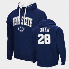 #28 Jayson Oweh Arch & Logo 2.0 Penn State Pullover Men's Navy Hoodie 579034-306 #28 Jayson Oweh Arch & Logo 2.0 Penn State Pullover Men's Navy Hoodie 579034-306