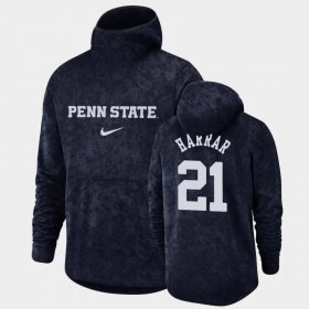 #21 John Harrar Basketball Spotlight Penn State Pullover Team Logo Mens Navy Hoodie 956091-588