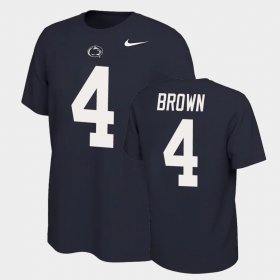 #4 Journey Brown Name and Number Nittany Lions Name & Number Retro Men Navy T-Shirt 975804-937 #4 Journey Brown Name and Number Nittany Lions Name & Number Retro Men Navy T-Shirt 975804-937