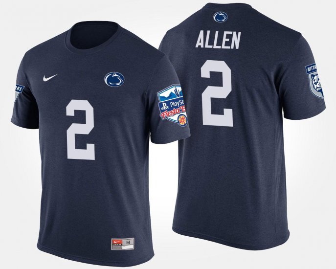 #2 Marcus Allen Bowl Game Penn State Nittany Lions Fiesta Bowl Mens Navy T-Shirt 498272-914