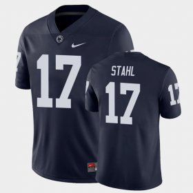 #17 Mason Stahl College Football PSU Game Men's Navy Jersey 840236-630