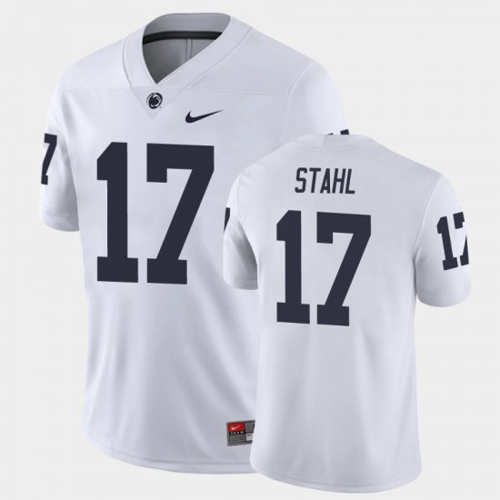 #17 Mason Stahl College Football Penn State Game Men White Jersey 244907-117