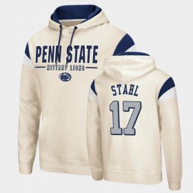 #17 Mason Stahl Fortress Nittany Lions Pullover Men Cream Hoodie 302322-955