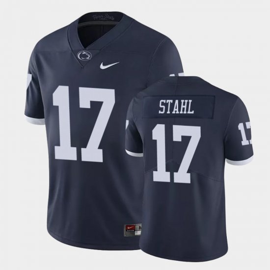 #17 Mason Stahl Limited Penn State Nittany Lions College Football Men\'s Navy Jersey 182334-889