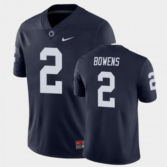 #2 Micah Bowens College Football Penn State Game Men Navy Jersey 174131-444