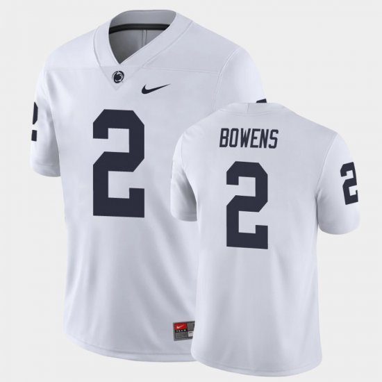 #2 Micah Bowens College Football Penn State Nittany Lions Game Men\'s White Jersey 539661-995