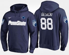 #88 Mike Gesicki Name and Number Penn State Mens Navy Hoodie 806770-322 #88 Mike Gesicki Name and Number Penn State Mens Navy Hoodie 806770-322