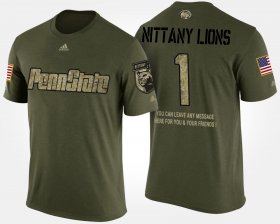 #1 Military Penn State No.1 Short Sleeve With Message Men's Camo T-Shirt 348079-977