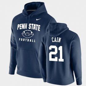 #21 Noah Cain Oopty Oop Nittany Lions Football Pullover Men's Navy Hoodie 783805-379