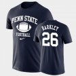 #26 Saquon Barkley Retro Football Penn State Lockup Legend Performance Men's Navy T-Shirt 280669-361