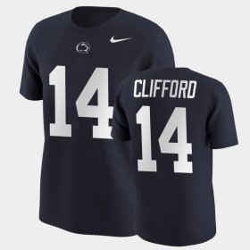 #14 Sean Clifford College Football Penn State Name & Number Men's Navy T-Shirt 552569-268