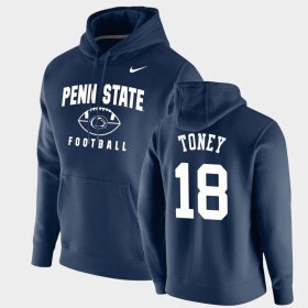 #18 Shaka Toney Oopty Oop Penn State Nittany Lions Football Pullover Men's Navy Hoodie 350565-586