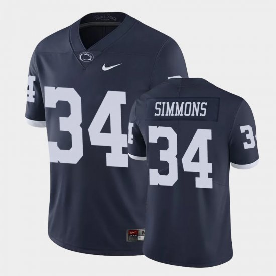 #34 Shane Simmons Limited PSU College Football Men\'s Navy Jersey 644524-611