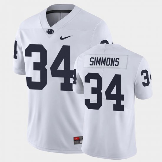 #34 Shane Simmons Limited Penn State College Football Mens White Jersey 215150-309