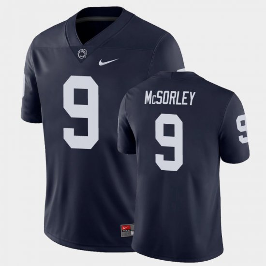 #9 Trace McSorley College Football Nittany Lions Game Mens Navy Jersey 536589-292