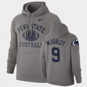 #9 Trace McSorley Retro Football Penn State Nittany Lions Pullover Mens Heathered Gray Hoodie 133079-668 #9 Trace McSorley Retro Football Penn State Nittany Lions Pullover Mens Heathered Gray Hoodie 133079-668