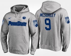 #9 Trace McSorley Name and Number Nittany Lions Mens Gray Hoodie 364307-694 #9 Trace McSorley Name and Number Nittany Lions Mens Gray Hoodie 364307-694