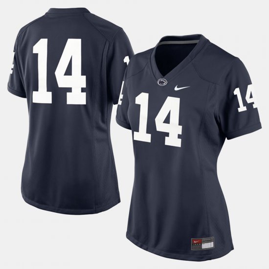 #14 College Football PSU Women Navy Blue Jersey 613350-546