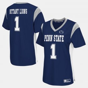 #1 College Football Nittany Lions Women's Navy Jersey 711214-314