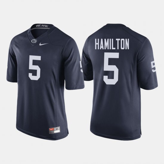 #5 DaeSean Hamilton College Football Nittany Lions Men Navy Jersey 157291-611