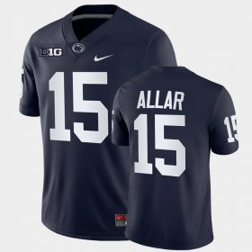 #15 Drew Allar College Football Nittany Lions Game Men's Navy Jersey 846396-387