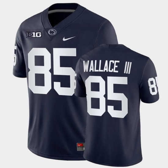 #85 Harrison Wallace III College Football PSU Game Men\'s Navy Jersey 389343-323