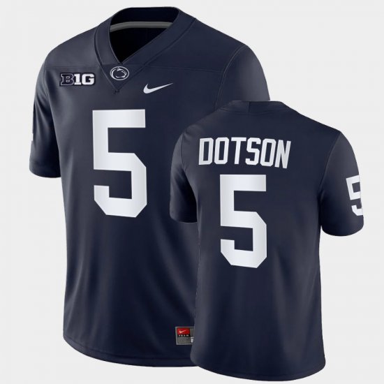 #5 Jahan Dotson College Football Penn State Game Mens Navy Jersey 921354-638