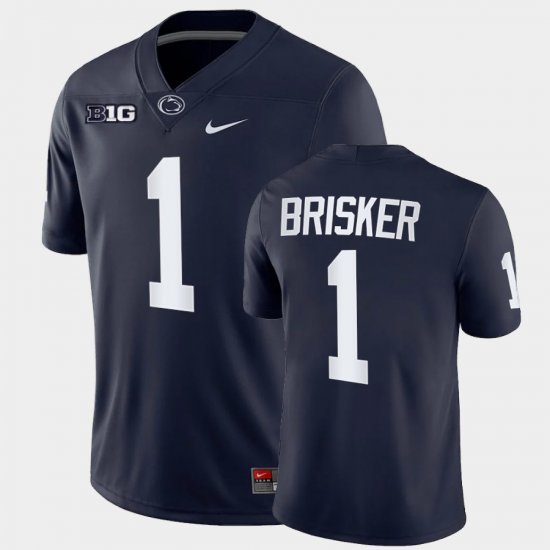 #1 Jaquan Brisker College Football Penn State Nittany Lions Game Mens Navy Jersey 453407-251