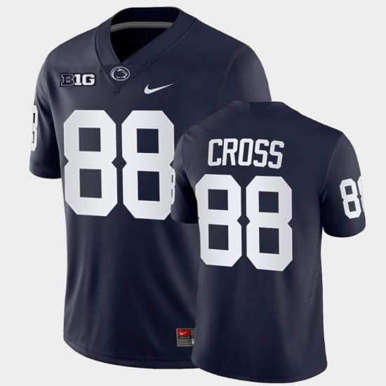 #88 Jerry Cross College Football Penn State Game Men\'s Navy Jersey 446975-643