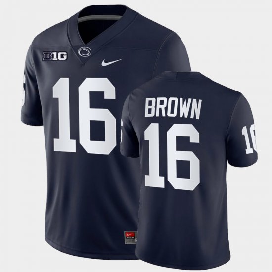 #16 Ji\'Ayir Brown College Football Penn State Nittany Lions Game Men\'s Navy Jersey 272550-283