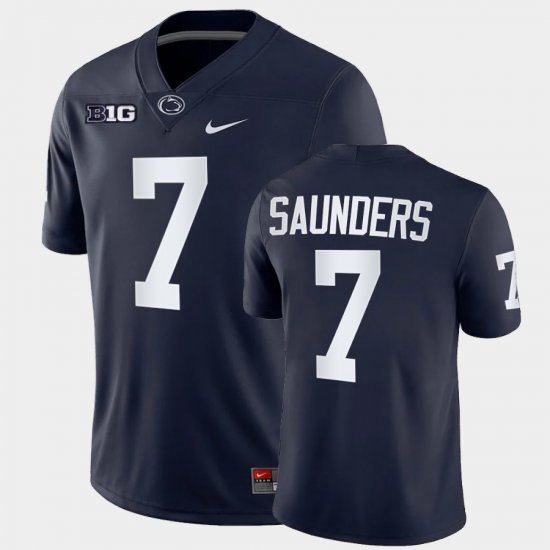 #7 Kaden Saunders College Football Penn State Game Men\'s Navy Jersey 478088-557