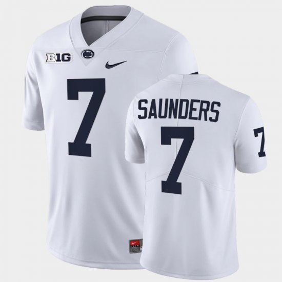 #7 Kaden Saunders College Football Nittany Lions Limited Mens White Jersey 507922-789